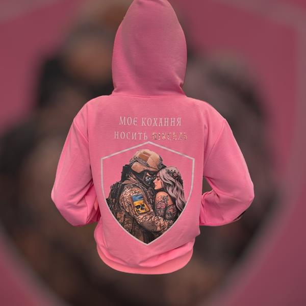 Худи Madoka (M-2XL) 828 pink (деми)