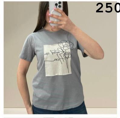 Футболка Novetly Store (44-48) 25050 grey (лето)