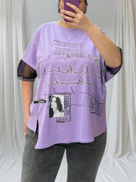 Футболка Novetly Store (52-56) 25316 lilac (лето)