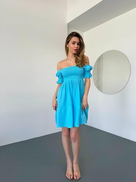 Платье Arina (42-48) 1567 l.blue (лето)