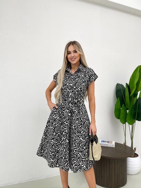 Платье Arina (42-48) 2444 black (лето)