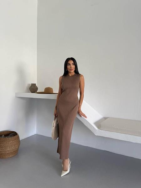 Платье Dalkosti Shop (42-48) DS760 brown (лето)
