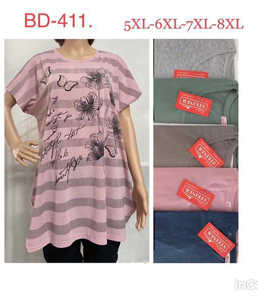 Футболка Steiner cloth (5XL-8XL) BD411 mix (лето)