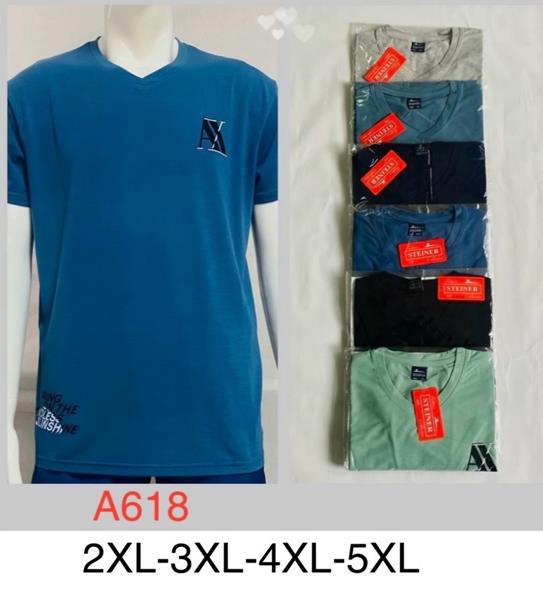 Футболка Hoan (2XL-5XL) A618 mix (лето)