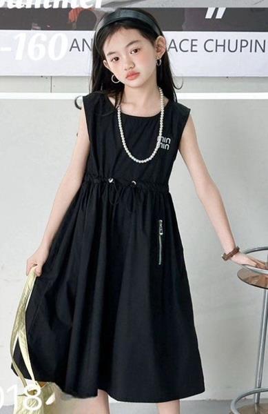 Сарафан Delfinka (120-160) 13018 black (лето)