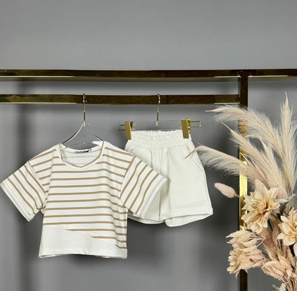 Костюм Delfinka (116-140) 551 white-beige (лето)