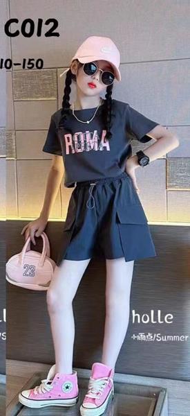 Костюм Delfinka (110-150) C012 black (лето)