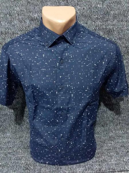 Рубашка Mary Poppins (S-2XL) 4078 blue (лето)