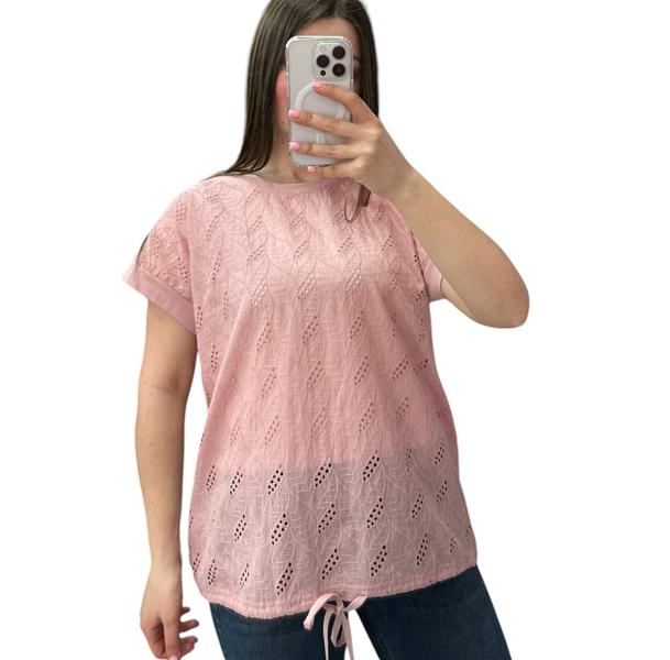 Футболка LeVisha (48-56) 25045 pink (лето)