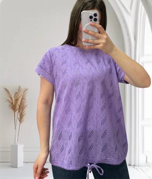 Футболка LeVisha (48-56) 25045 lilac (лето)