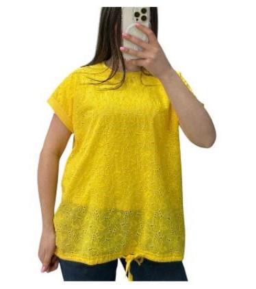 Футболка LeVisha (48-56) 25044 yellow (лето)