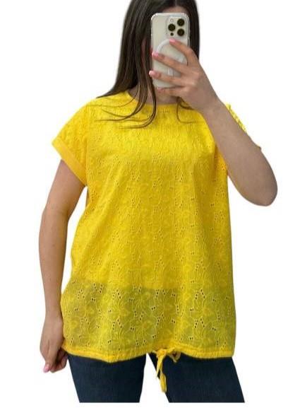 Футболка LeVisha (48-56) 25046 yellow (лето)