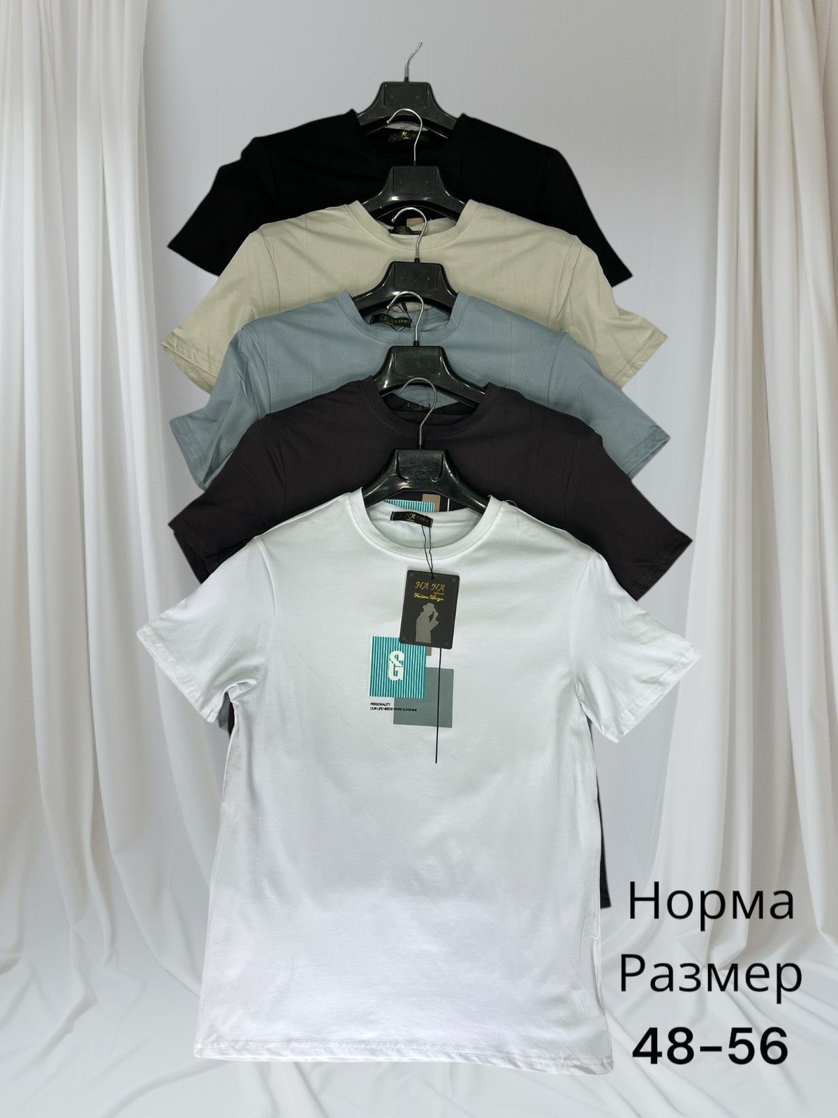 Футболка Hai (48-56) H149 grey (лето)