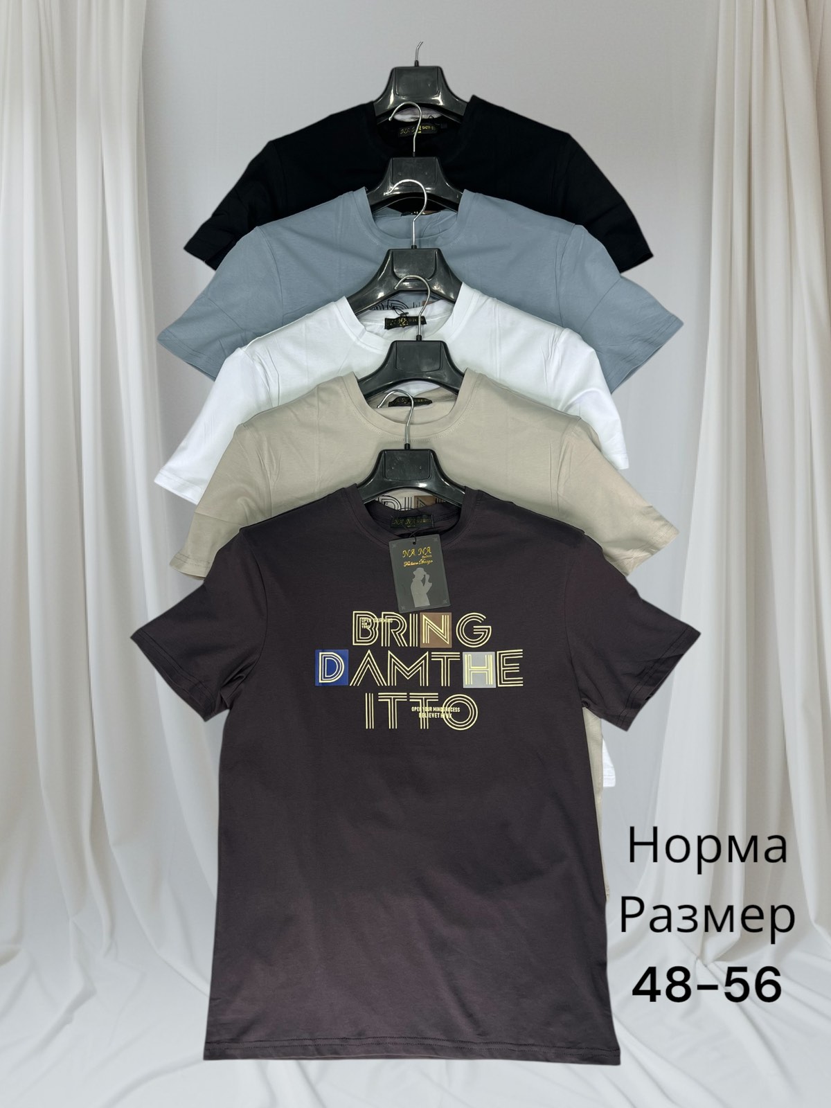 Футболка Hai (48-56) H153 beige (лето)