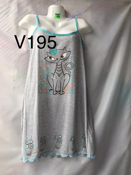 Ночнушка Punky (XL-5XL) V195 grey (лето)