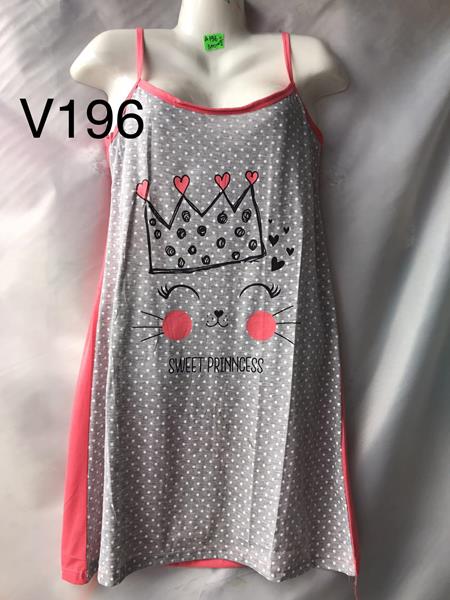 Ночнушка Punky (XL-5XL) V196 grey (лето)