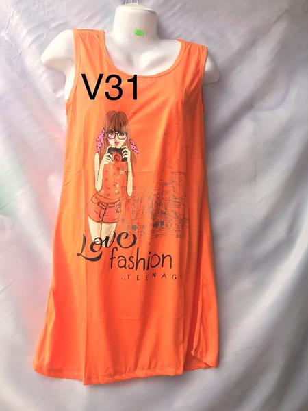 Ночнушка Punky (XL-5XL) V31 orange (лето)