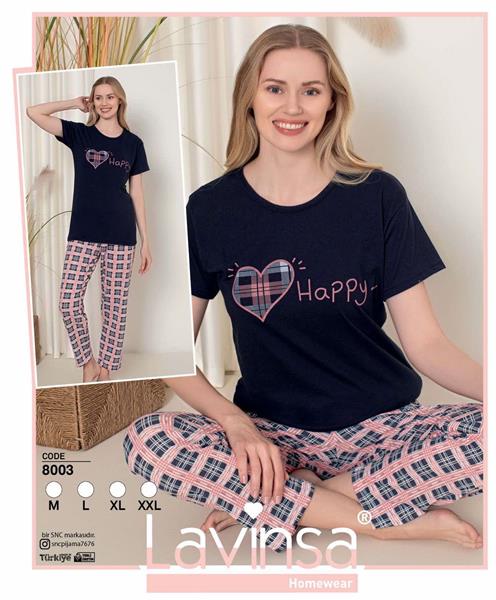 Пижама Disneyopt (M-2XL) 8003 navy (лето)
