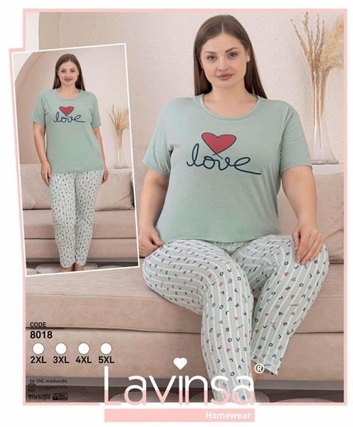 Пижама Disneyopt (2XL-5XL) 8018 mint (лето)