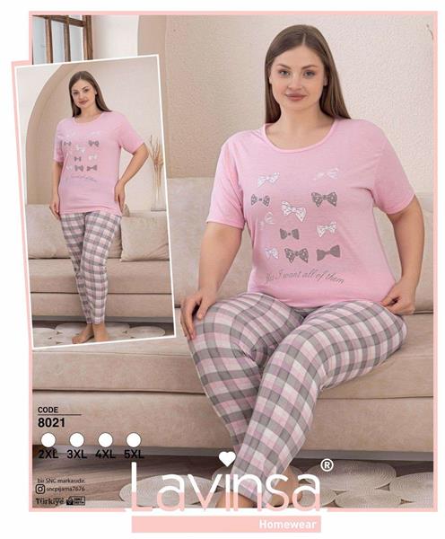 Пижама Disneyopt (2XL-5XL) 8021 pink (лето)