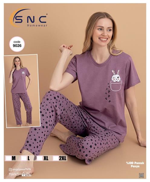 Пижама Disneyopt (M-2XL) 9026 purple (лето)