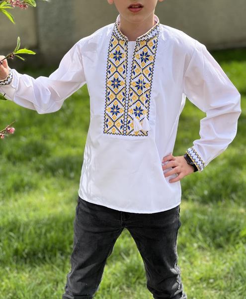 Вышиванка Nik (6-12) 55959 white (деми)