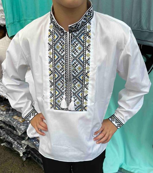 Вышиванка Nik (6-12) 55960 white (деми)