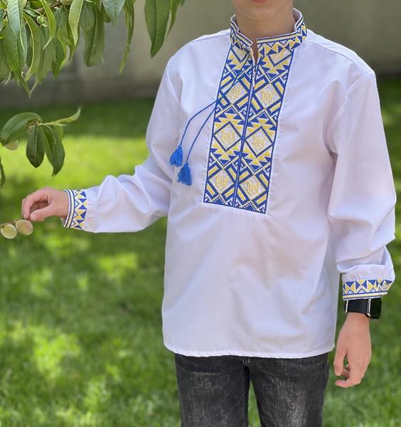 Вышиванка Nik (104-134) 55969 white (деми)