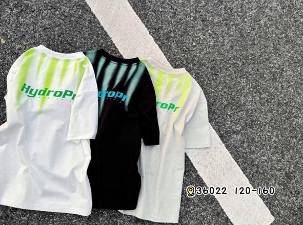 Футболка Meloria (120-160) 36023 white-green (лето)