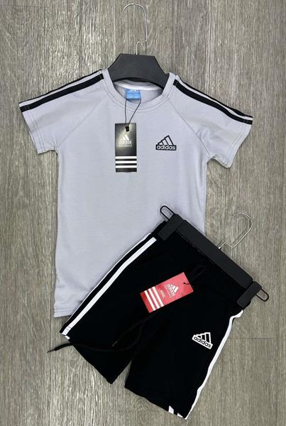 Костюм MirWear kids (4-8) 81-1 l.grey-black (лето)
