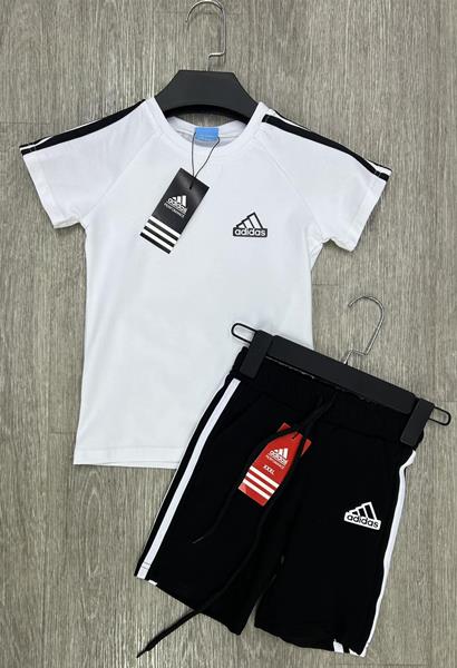 Костюм MirWear kids (4-8) 81-1 white-black (лето)