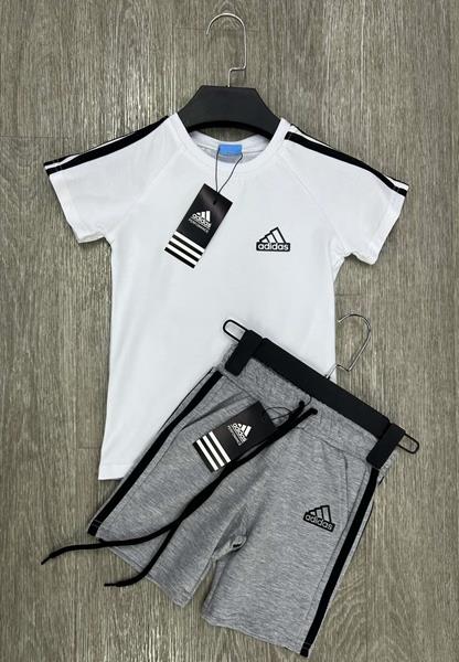 Костюм MirWear kids (4-8) 81-1 white-grey (лето)