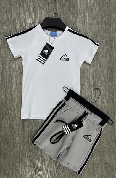 Костюм MirWear kids (4-8) 81-1 white-l.grey (лето)