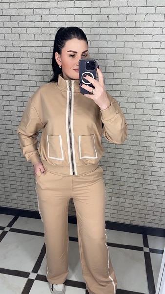 Костюм спорт Valentina (42-52) 031 beige (деми)