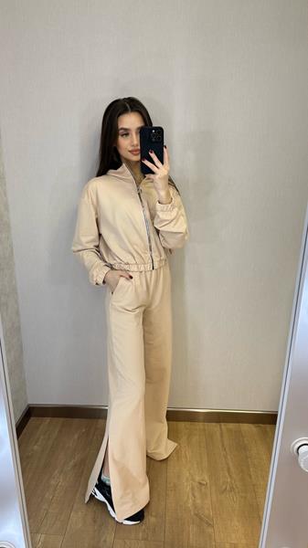 Костюм спорт Valentina (42-50) 069 beige (деми)