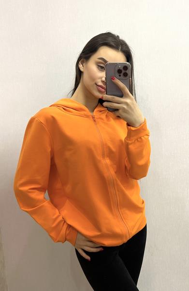 Кофта спорт Valentina (42-48) VL70 orange (деми)