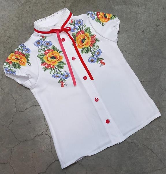 Вышиванка Diden (116-164) DD7 white (лето)