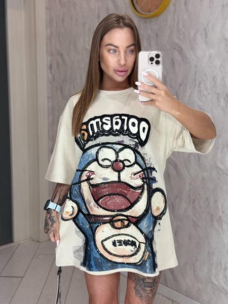 Футболка Lora (one size) LR44 l.beige (лето)