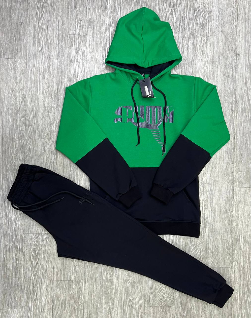 Костюм спорт MirWear (M-3XL) 254-1 green (деми)