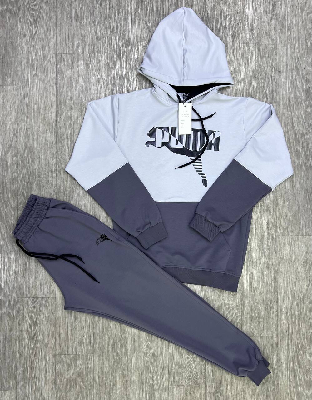 Костюм спорт MirWear (M-3XL) 254-1 grey (деми)
