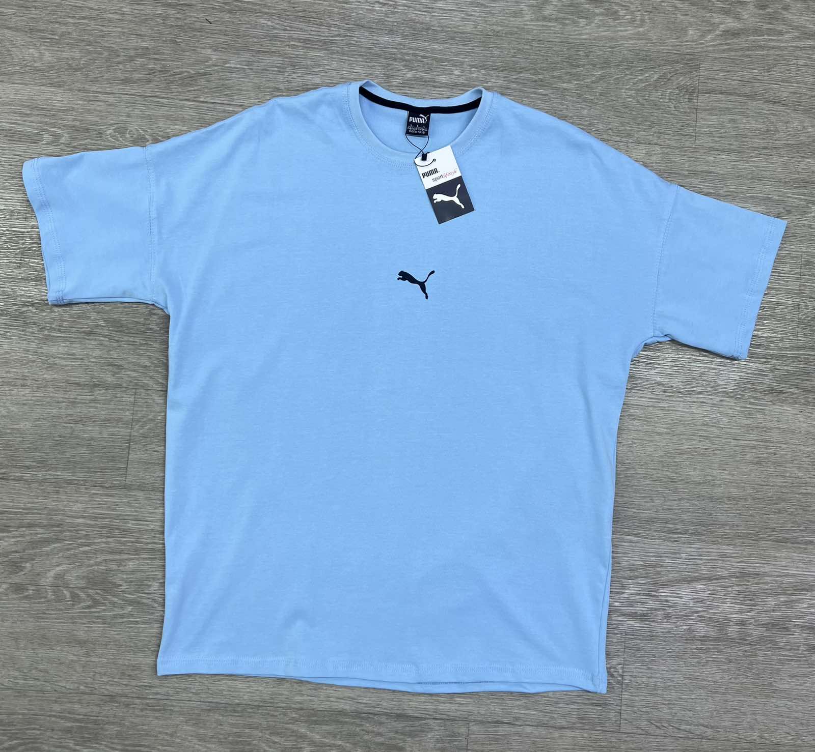 Футболка MirWear (L-3XL) 282 l.blue (лето)