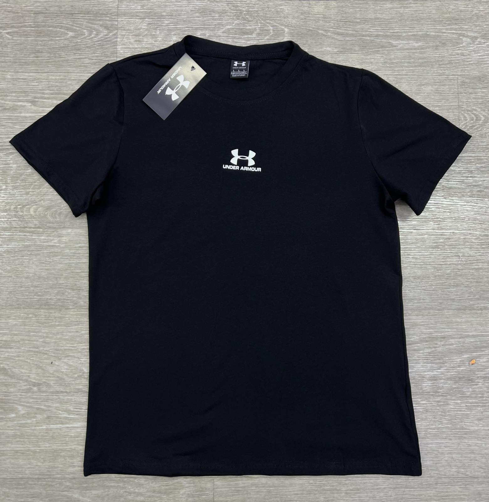 Футболка MirWear (M-3XL) 73 black (лето)
