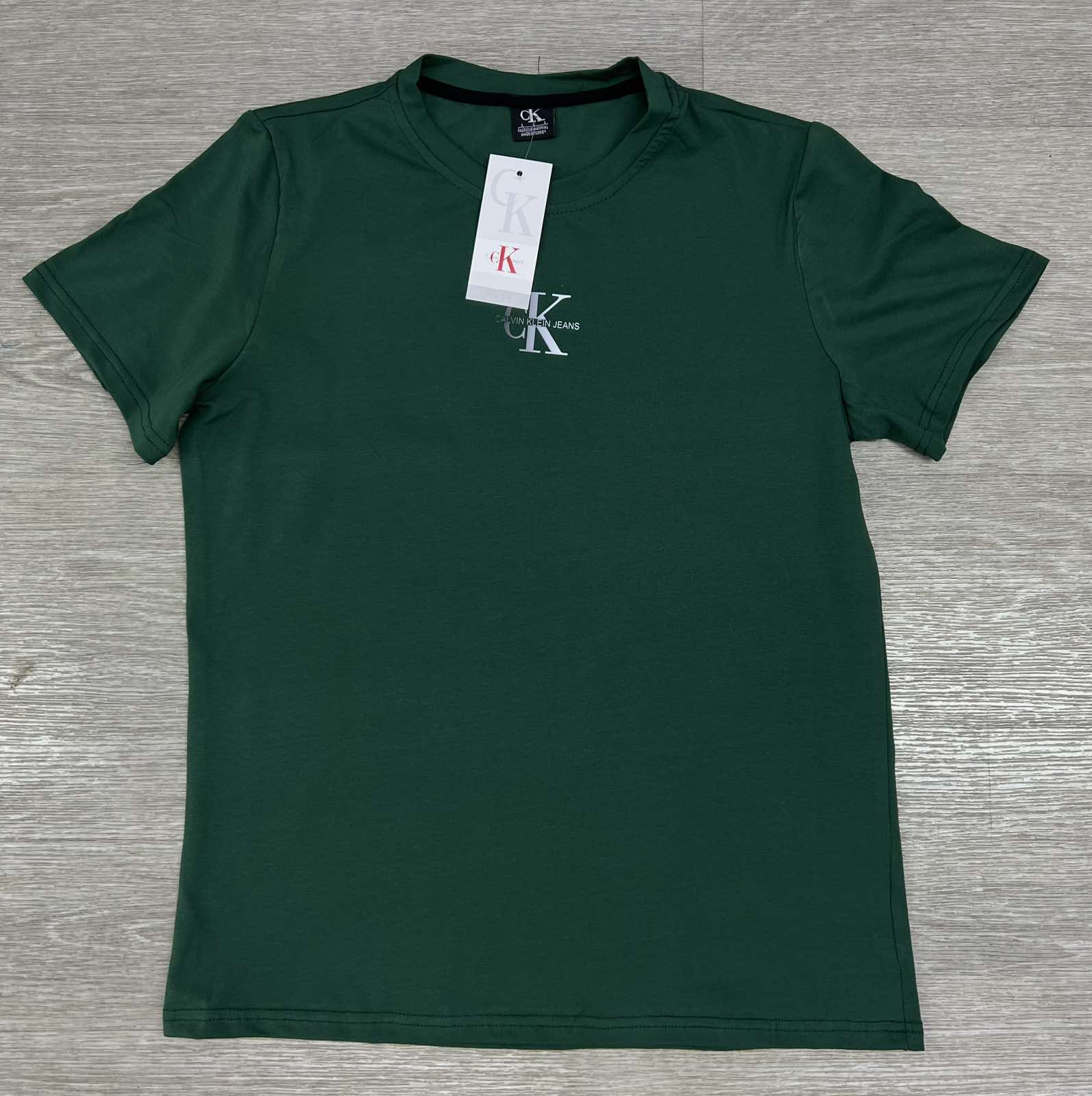 Футболка MirWear (M-3XL) 73-4 d.green (лето)