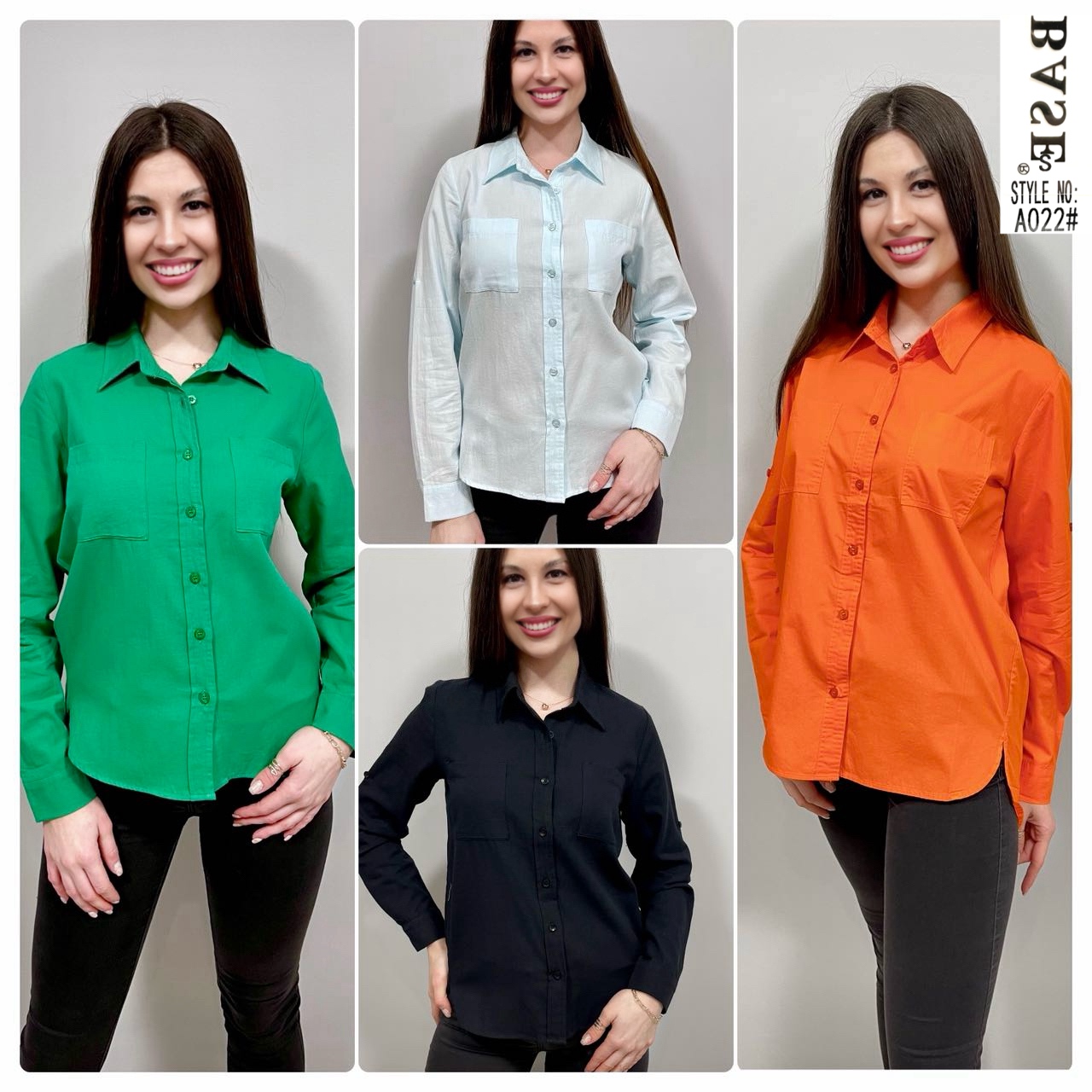 Рубашка Loyard (S-2XL) A022 green (лето)