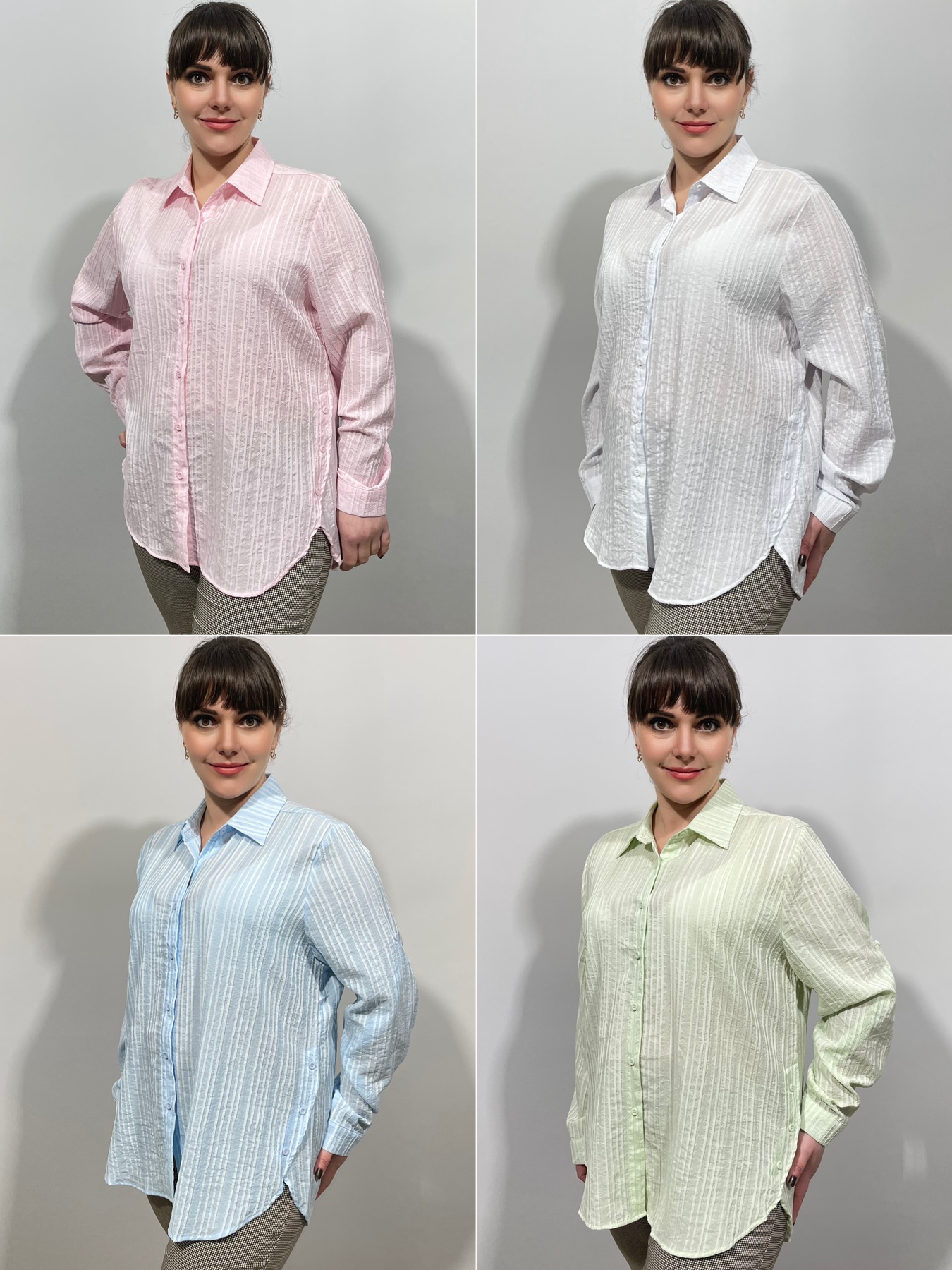 Рубашка Loyard (XL-4XL) C370 white (лето)