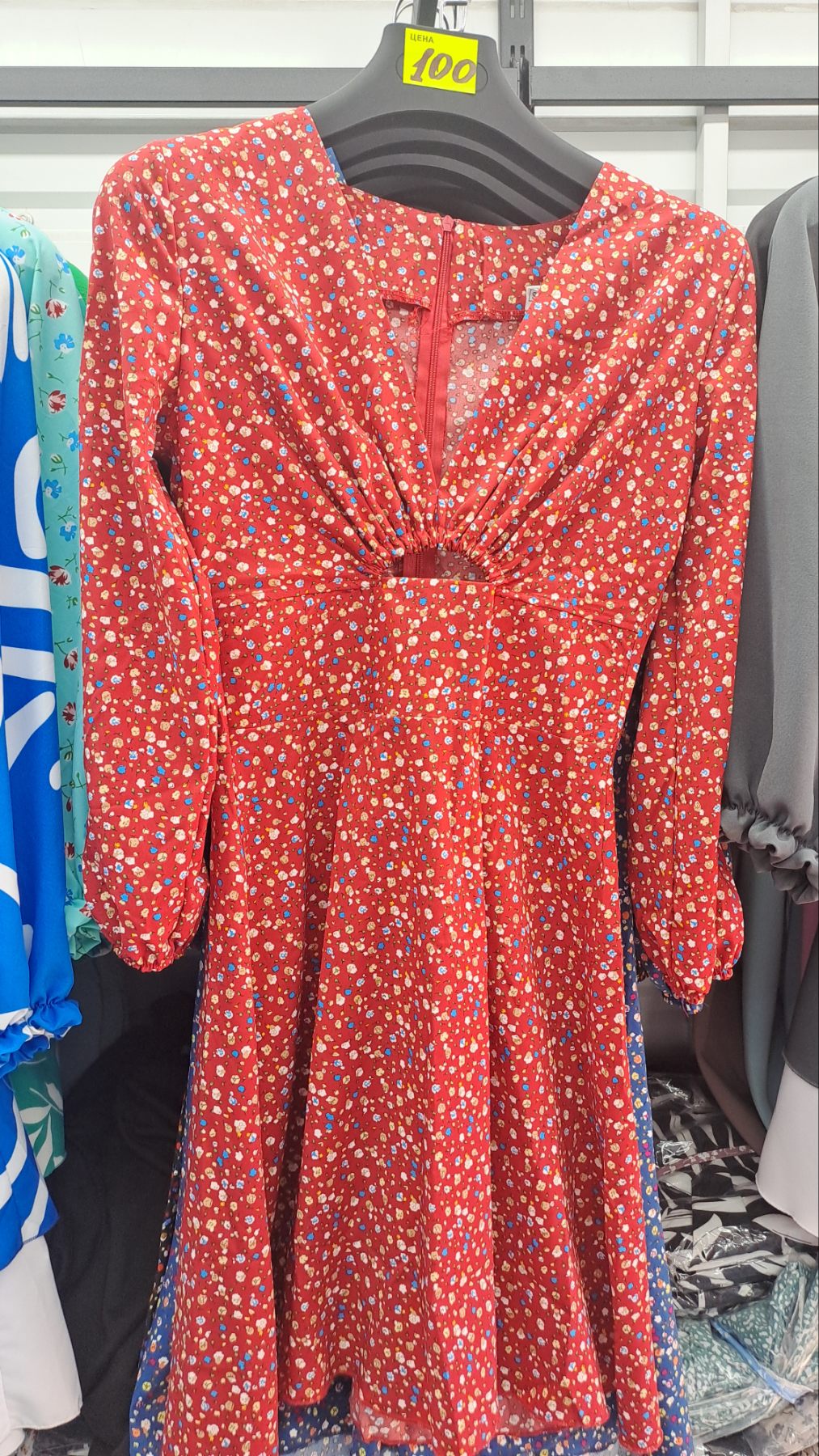 Платье Subdive (S-XL) 0893 red (лето)