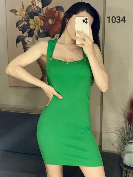 Платье FSN (42-46) 1034 green (лето)
