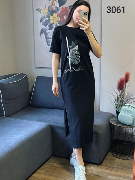 Платье FSN (44-48) 3061 black (лето)