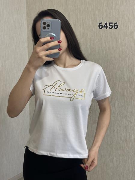 Футболка FSN (42-48) 6456 white (лето)