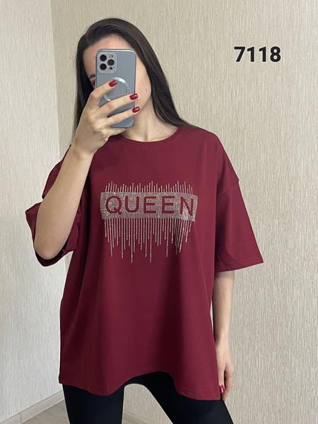 Футболка FSN (54-60) 7118 wine (лето)